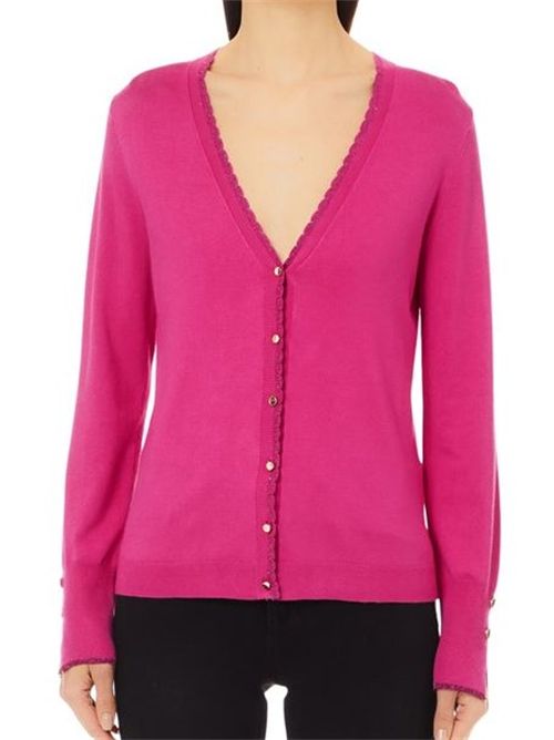 cardigan donna magenta LIU JO | WF4082MS49I/X0626